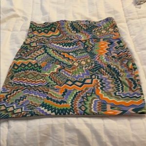 Multi colored mini skirt 🌸3for $15